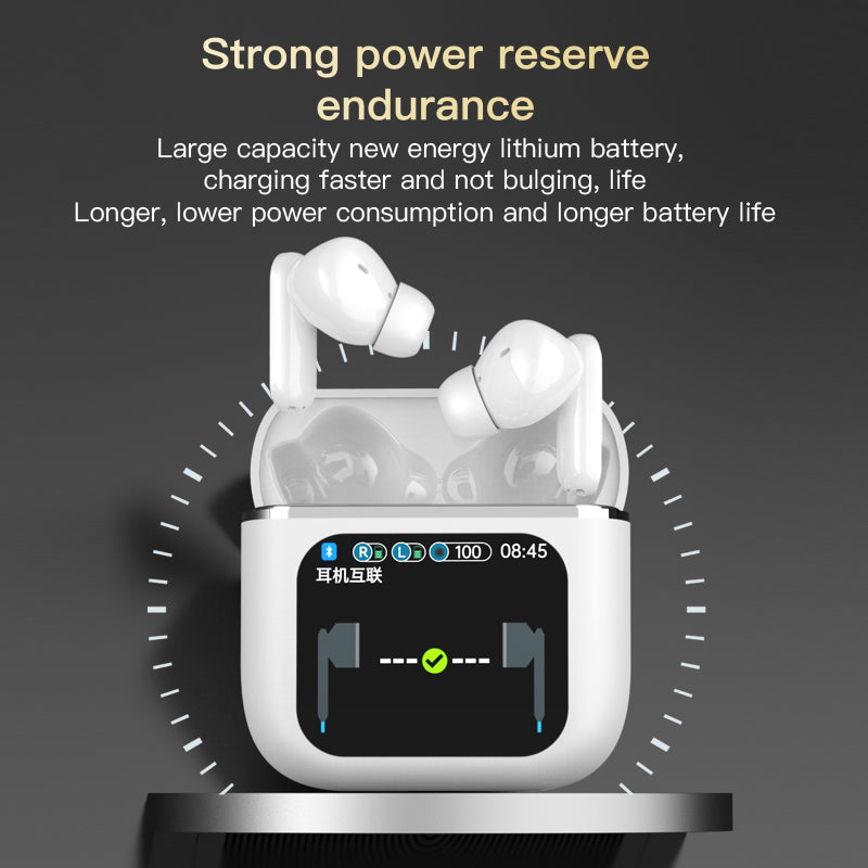 SE60 Wireless Noise Cancelling Earbuds with Touch Screen for Total Control