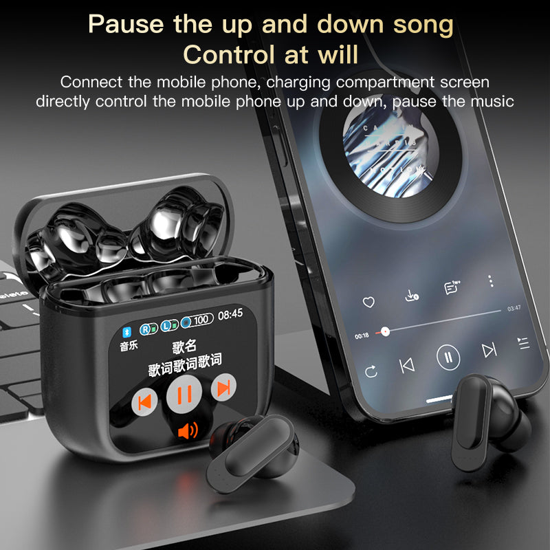 SE60 Wireless Noise Cancelling Earbuds with Touch Screen for Total Control