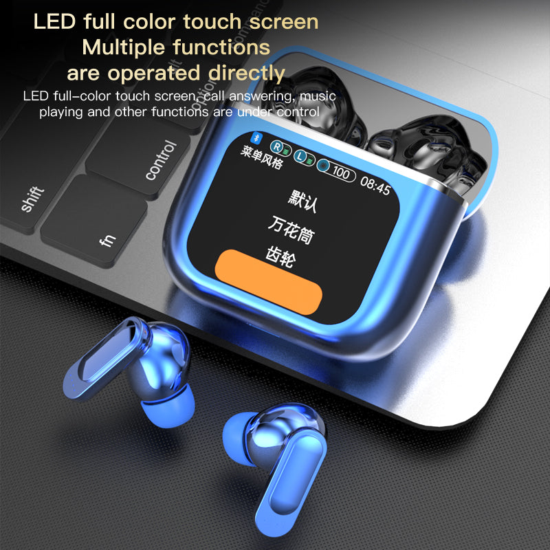 SE60 Wireless Noise Cancelling Earbuds with Touch Screen for Total Control